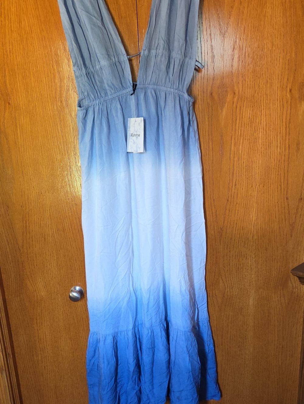 NWT! RAVIYA Blue Ombre Maxi Dress , SMALL